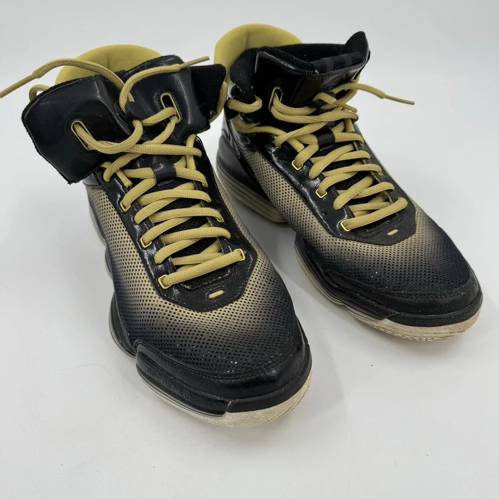 MEN'S ADIDAS SM TS‎ HEAT CHECK NA US SIZE 14 BLACK GOLD G22681